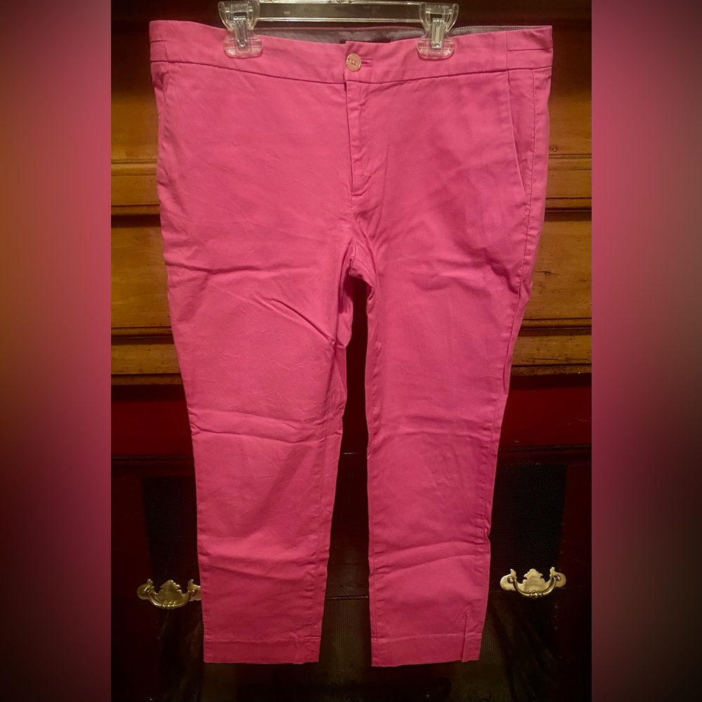 Pink crop pants